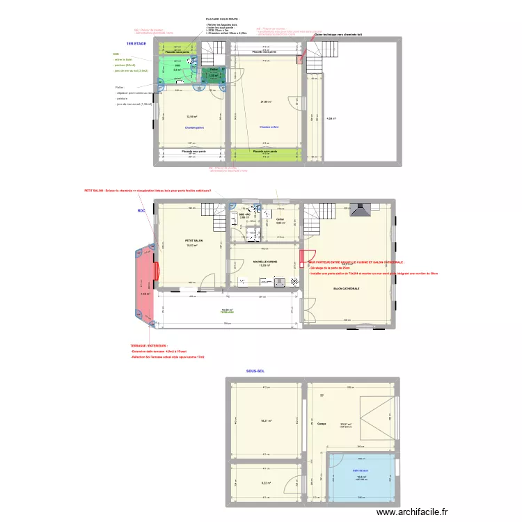 Chanoisy Ma&ccedil;on. Plan de 