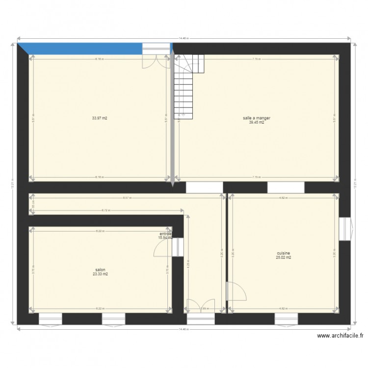 plan maison a rénover 2 rdc. Plan de 0 pièce et 0 m2