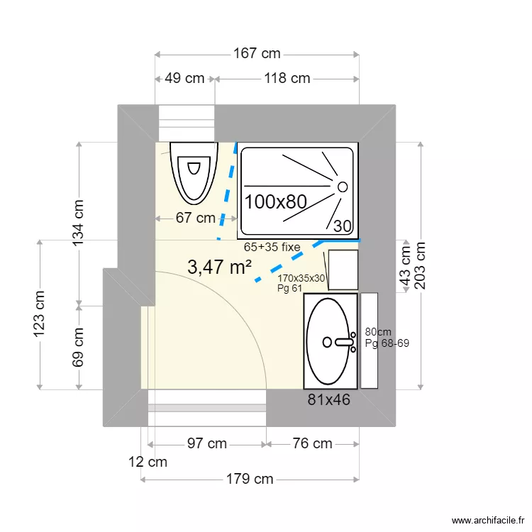SDB Ma&euml;lys 1Ba. Plan de 