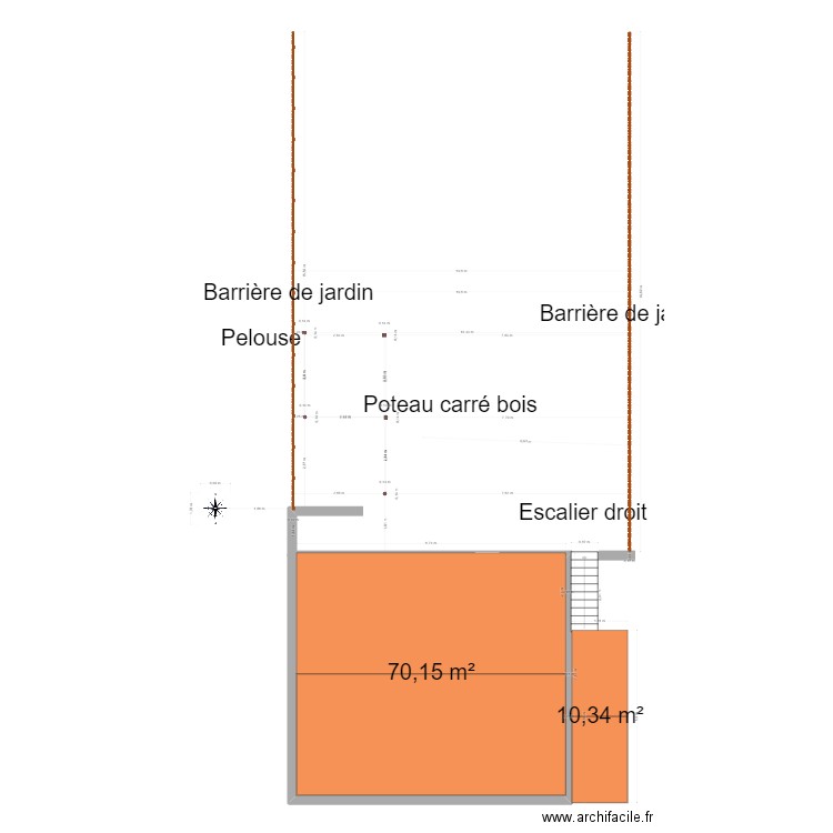 rez de chaussée. Plan de 0 pièce et 0 m2