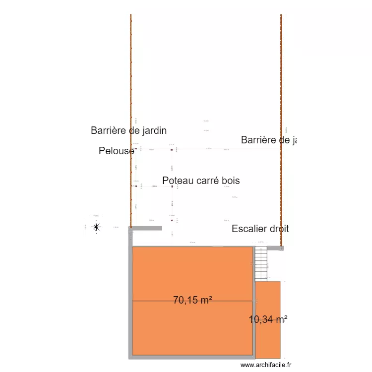 rez de chauss&eacute;e. Plan de 