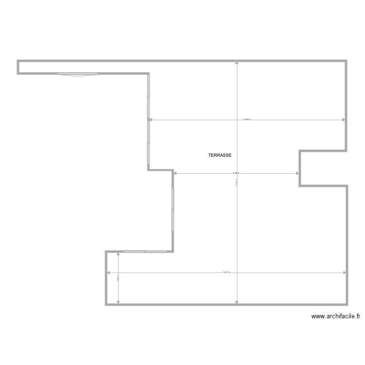 Terrasse. Plan de 0 pièce et 0 m2