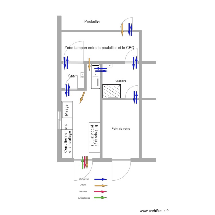 EARL LES POULETS DU JARD CEO. Plan de 0 pièce et 0 m2