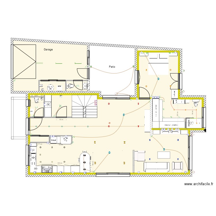 Schéma électrique. Plan de 0 pièce et 0 m2