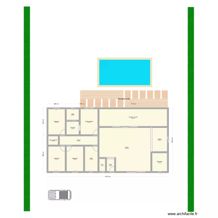 maison. Plan de 