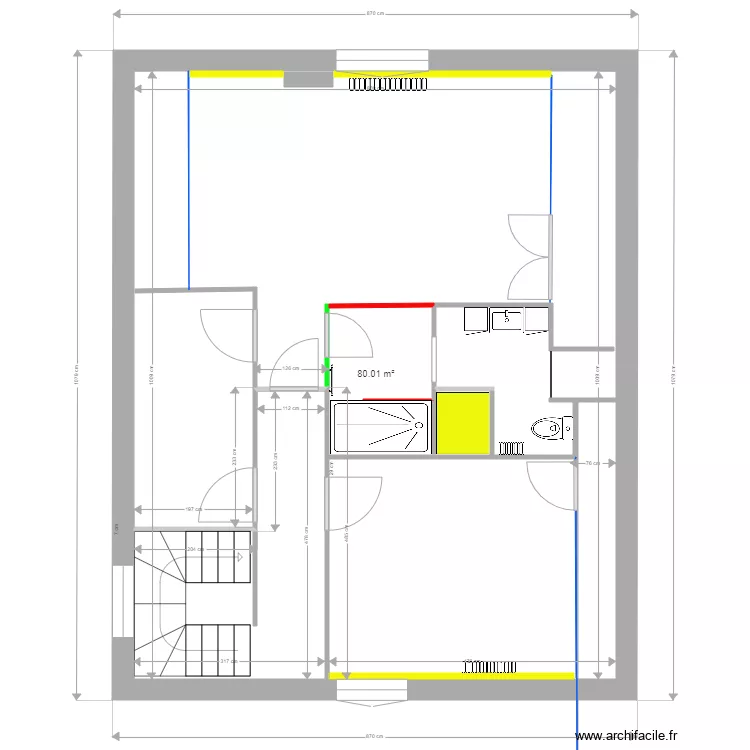 Hippolyte PINAUD 2 i&egrave;me travaux 26 08 2020. Plan de 