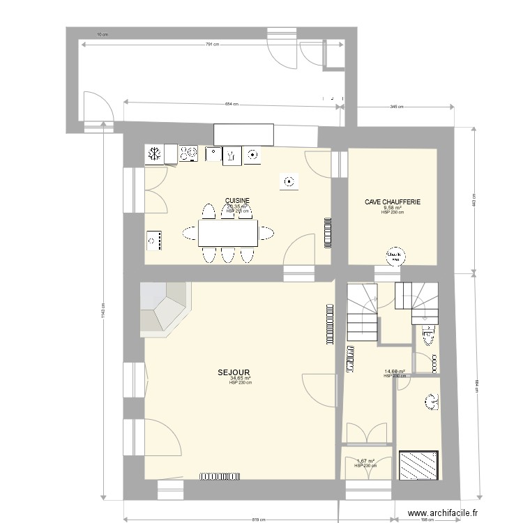 REZ CHAUSSEE CHAMBLARD NOMAZY rev O1 2019. Plan de 5 pièces et 81 m2