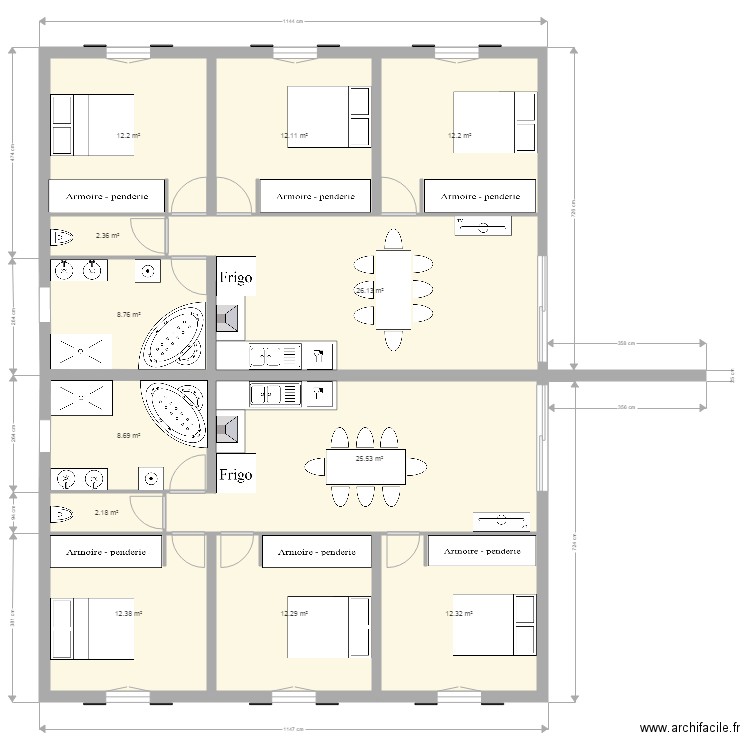 rdc T4. Plan de 0 pièce et 0 m2