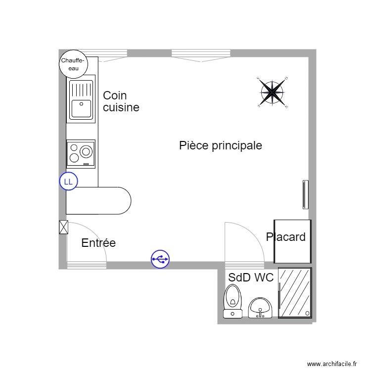 58 Gallieni pub. Plan de 0 pièce et 0 m2