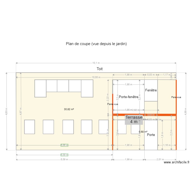 Plan coupe2. Plan de 0 pièce et 0 m2