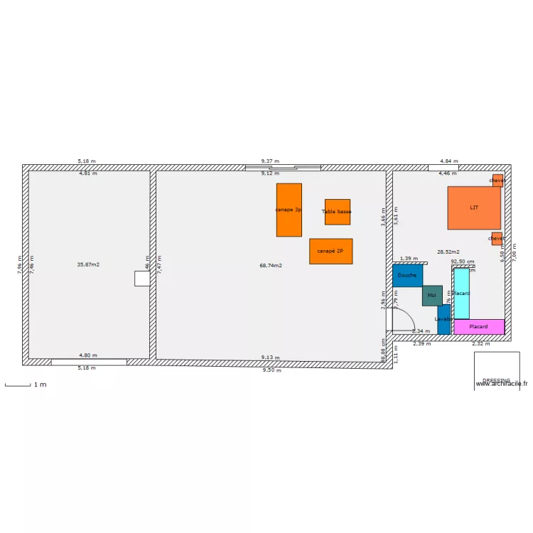 TOULOUSE A. Plan de 