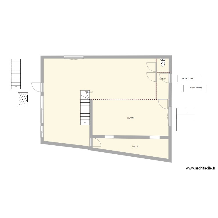 2 etage 2. Plan de 0 pièce et 0 m2