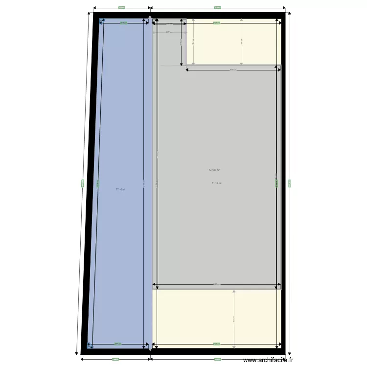 6 Guenot Toiture. Plan de 3  et 387 m²