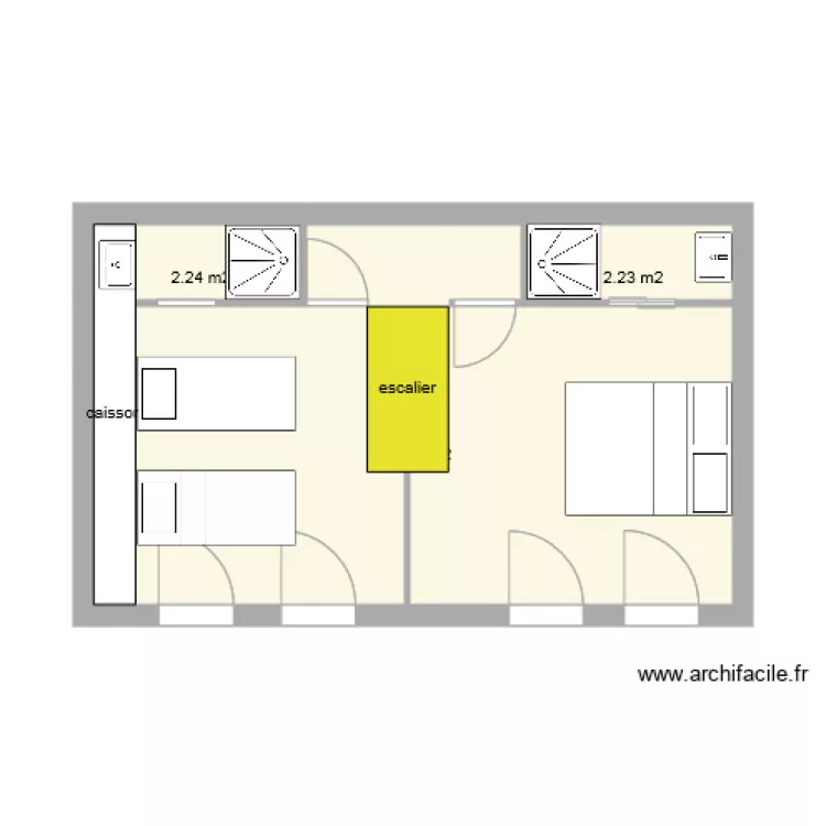 étage duplex. Plan de étage duplex. Plan de