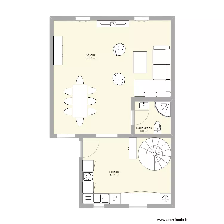 Duplex. Plan de 