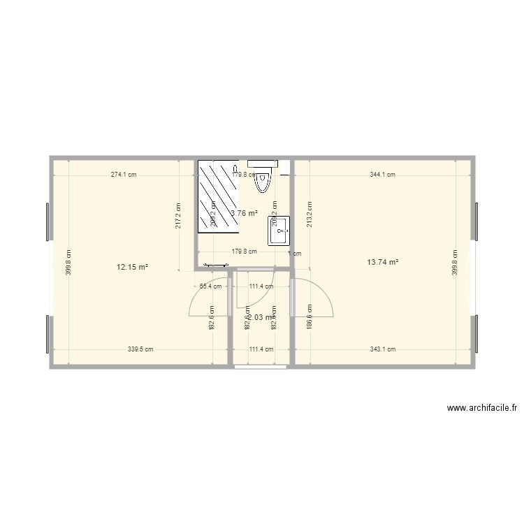 1er étage. Plan de 0 pièce et 0 m2