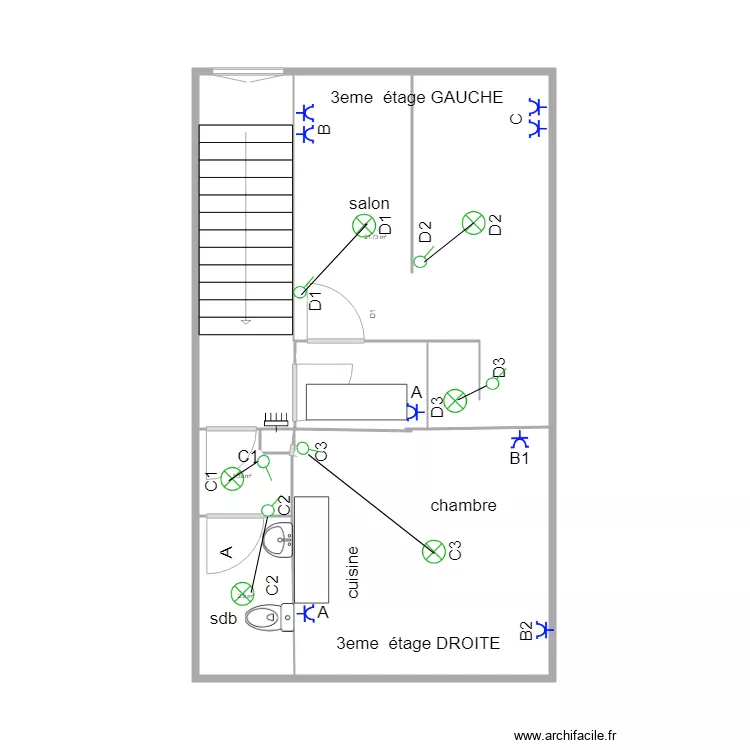 Arif 145 3eme GAUCHE. Plan de 