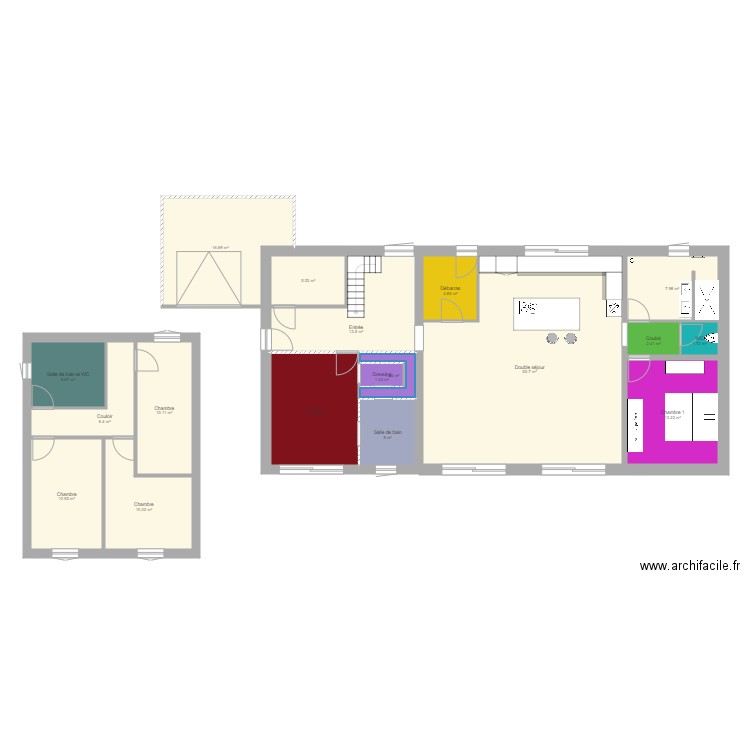 maison. Plan de 0 pièce et 0 m2