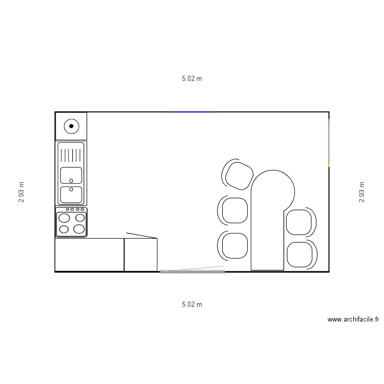 coutisse cuisine. Plan de 0 pièce et 0 m2