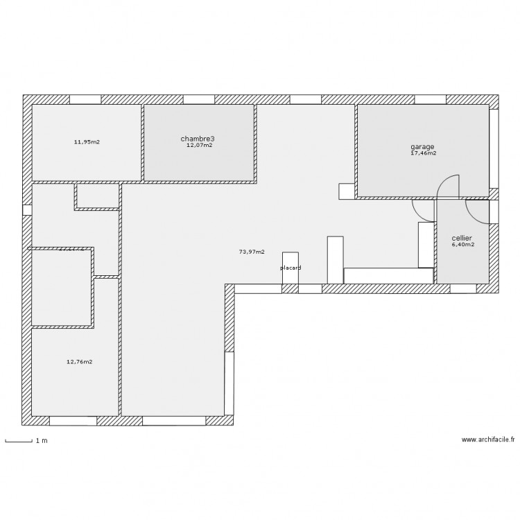 macon mur 35. Plan de 0 pièce et 0 m2