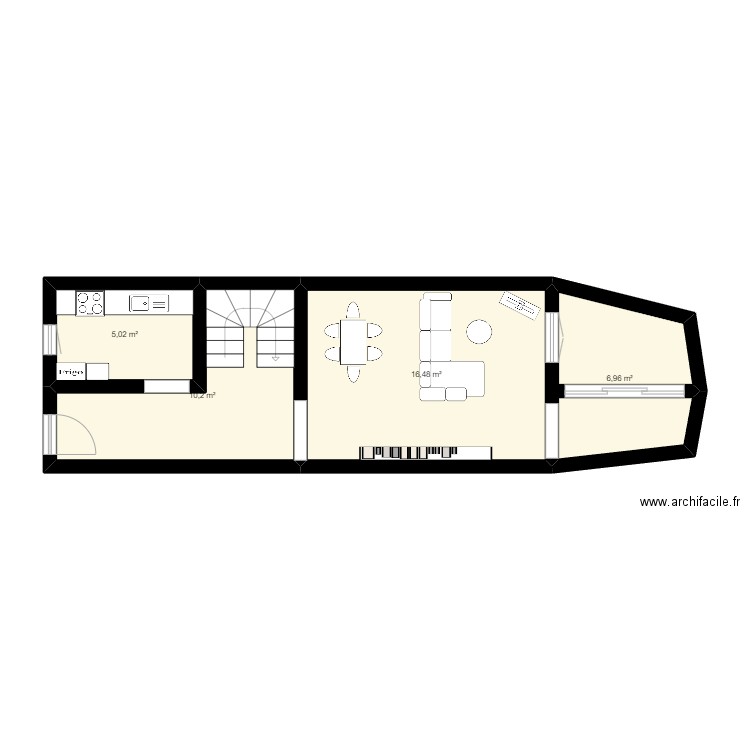 rez centre. Plan de 0 pièce et 0 m2