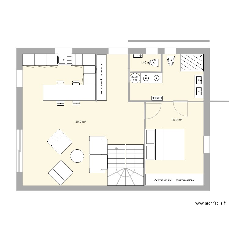 mm1. Plan de 0 pièce et 0 m2