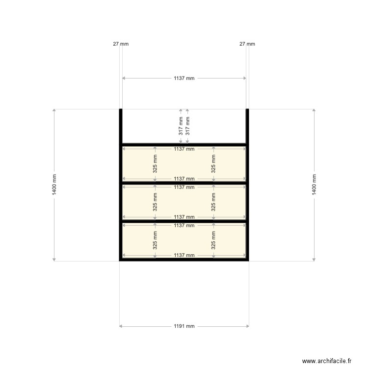 gris. Plan de 0 pièce et 0 m2