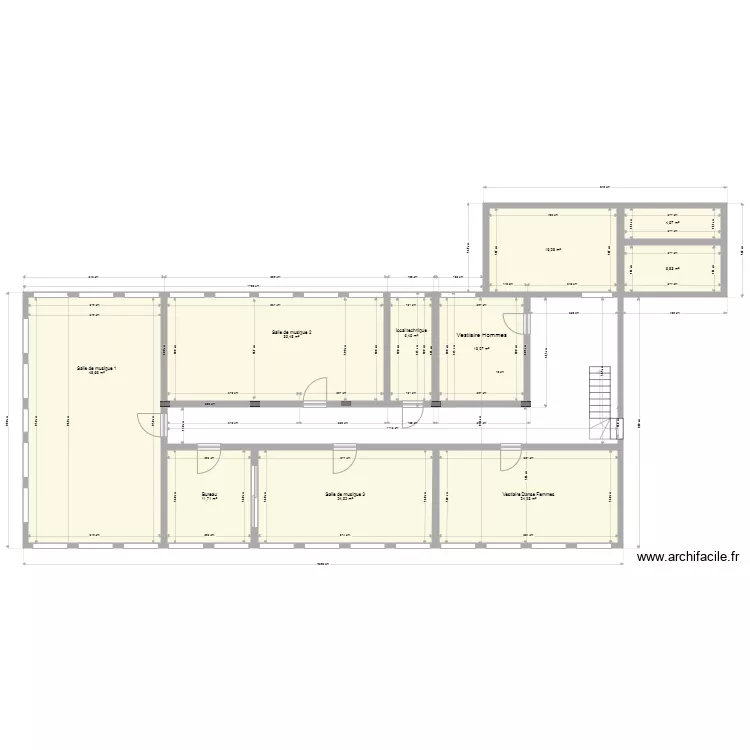 1er &eacute;tage V4 JO. Plan de 