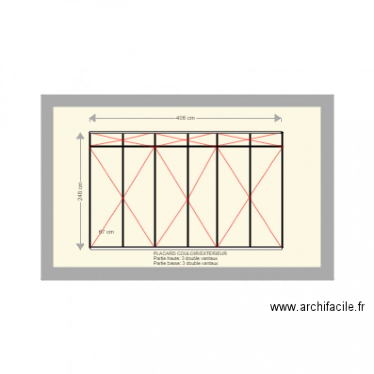 PLACARD  SELLE couloir exterieur v2. Plan de 0 pièce et 0 m2