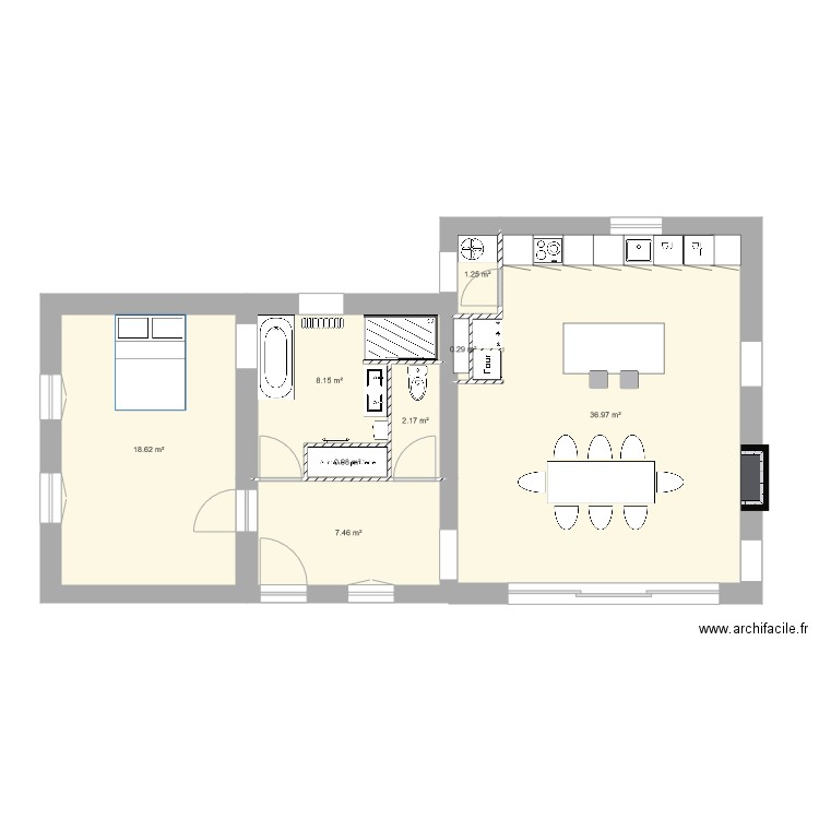 projet rez de chaussée 3. Plan de 0 pièce et 0 m2