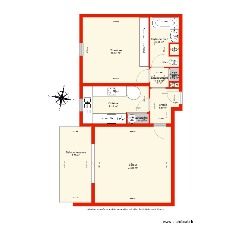 BI 4923  côté. Plan de 0 pièce et 0 m2