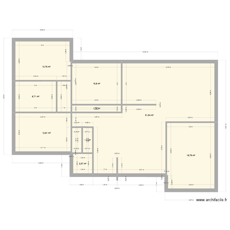 plan maison bas 2. Plan de 9 pièces et 118 m2