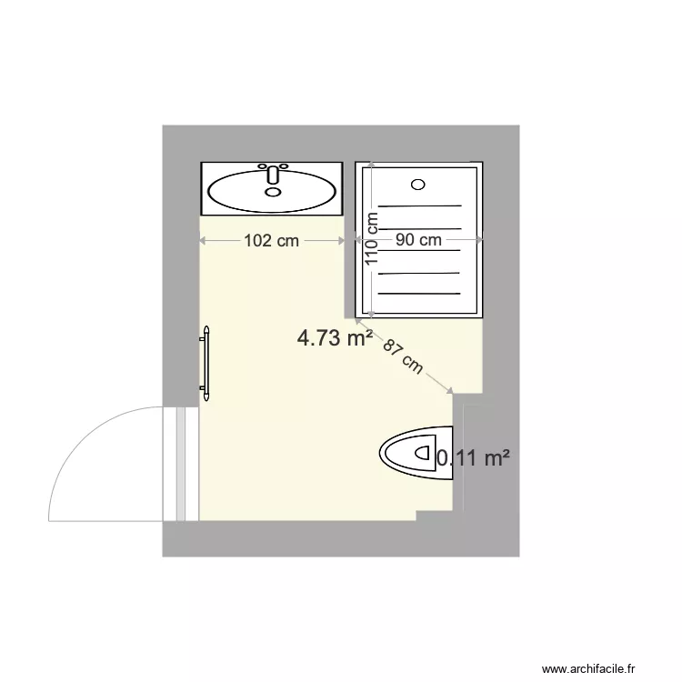 Plan SDB La Grange aux F&eacute;es. Plan de 