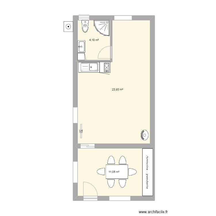 CABANON. Plan de 0 pièce et 0 m2
