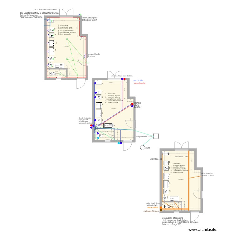 Etable. Plan de 0 pièce et 0 m2