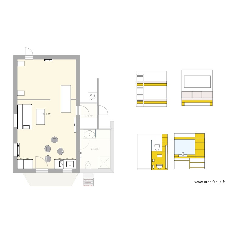 lolo. Plan de 0 pièce et 0 m2