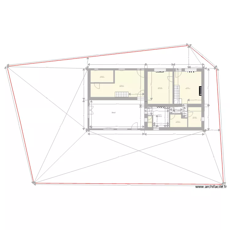 plan terrain avec côtes 2. Plan de plan terrain avec côtes 2. Plan de