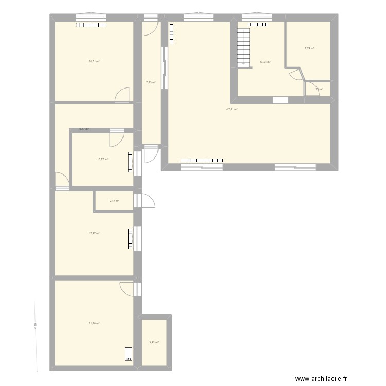 Maison Marie 2023. Plan de 12 pièces et 168 m2