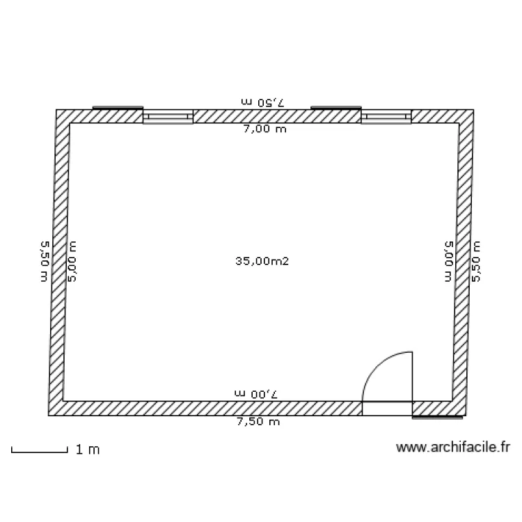 SALLE DE CLASSE. Plan de 