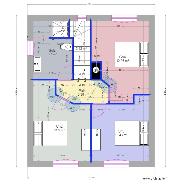 Maison Flassans Etage V6. Plan de 0 pièce et 0 m2