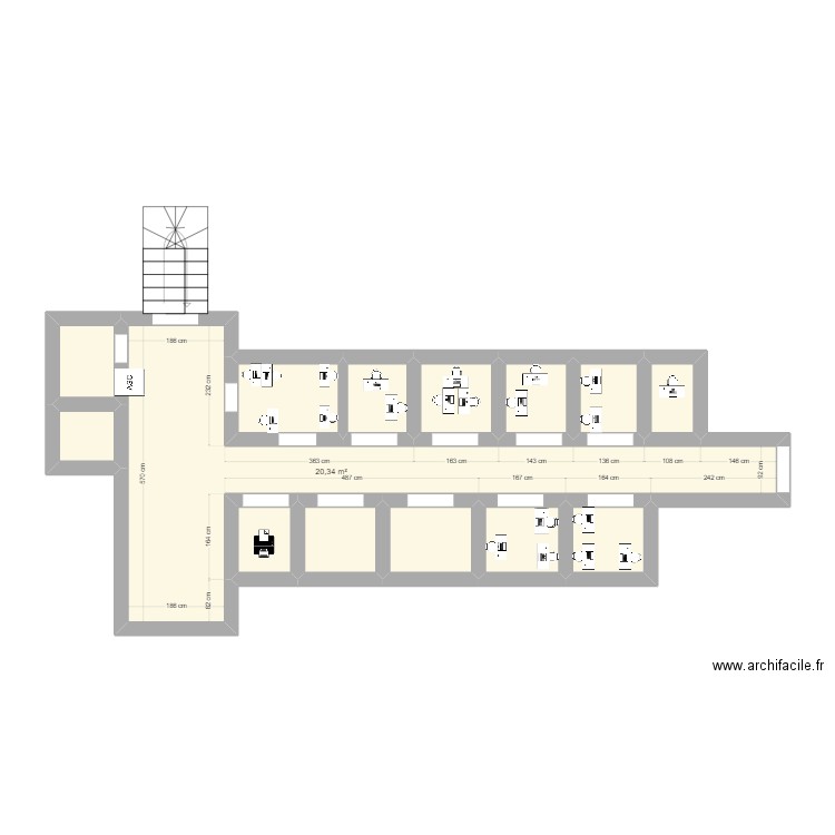 mmm. Plan de 0 pièce et 0 m2