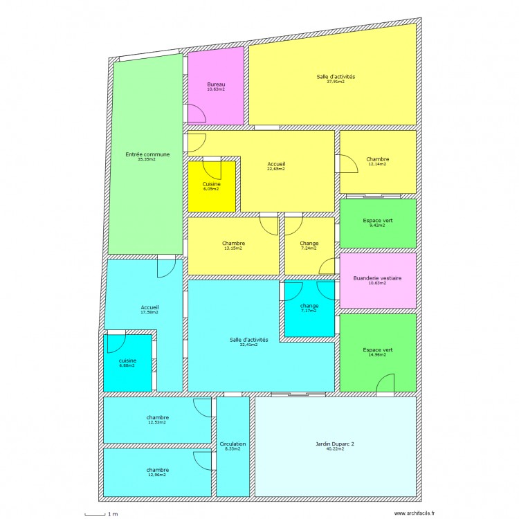 duparc 1 . Plan de 0 pièce et 0 m2