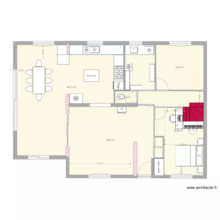 maison piano et cuisine 2. Plan de 