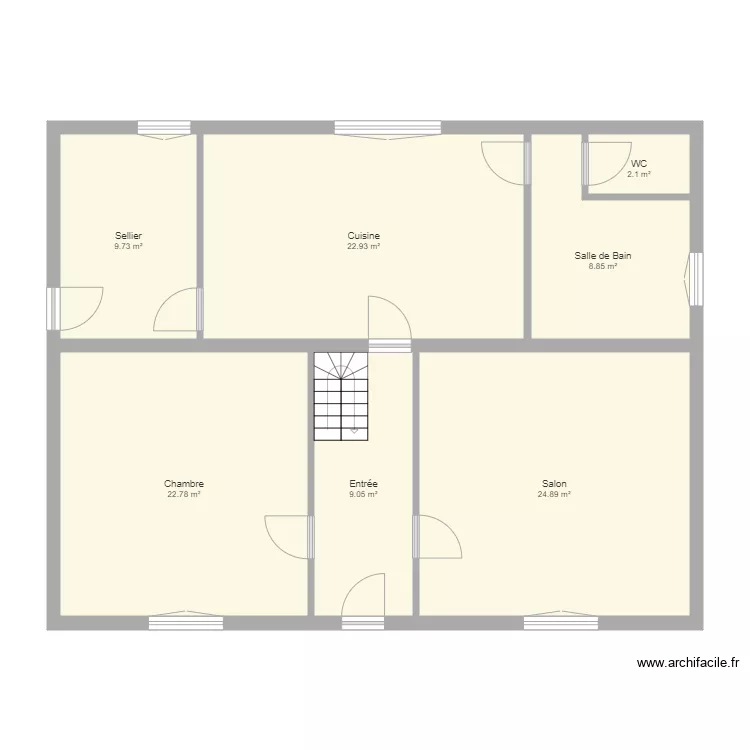 Maison PLounez Original. Plan de 