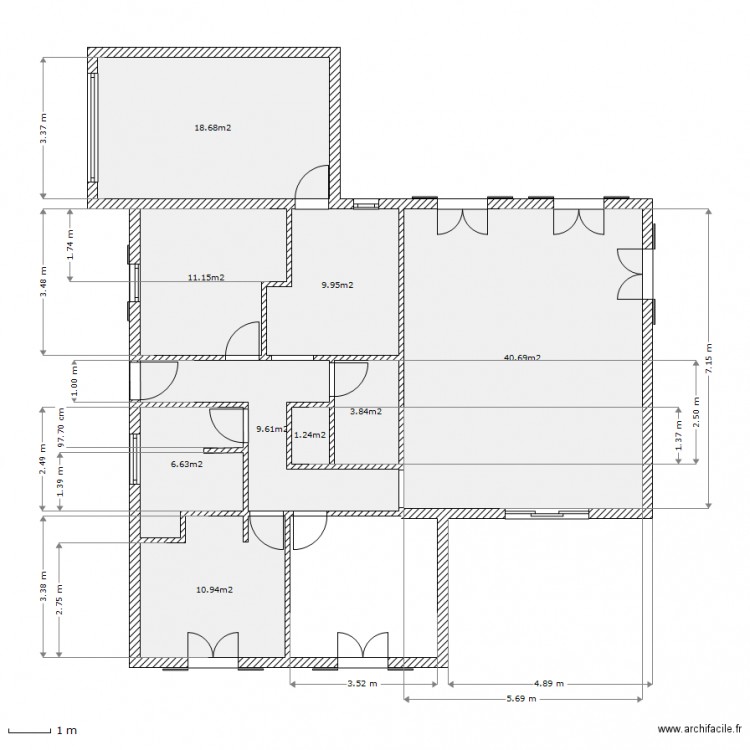 Plan Final 100m2. Plan de 0 pièce et 0 m2
