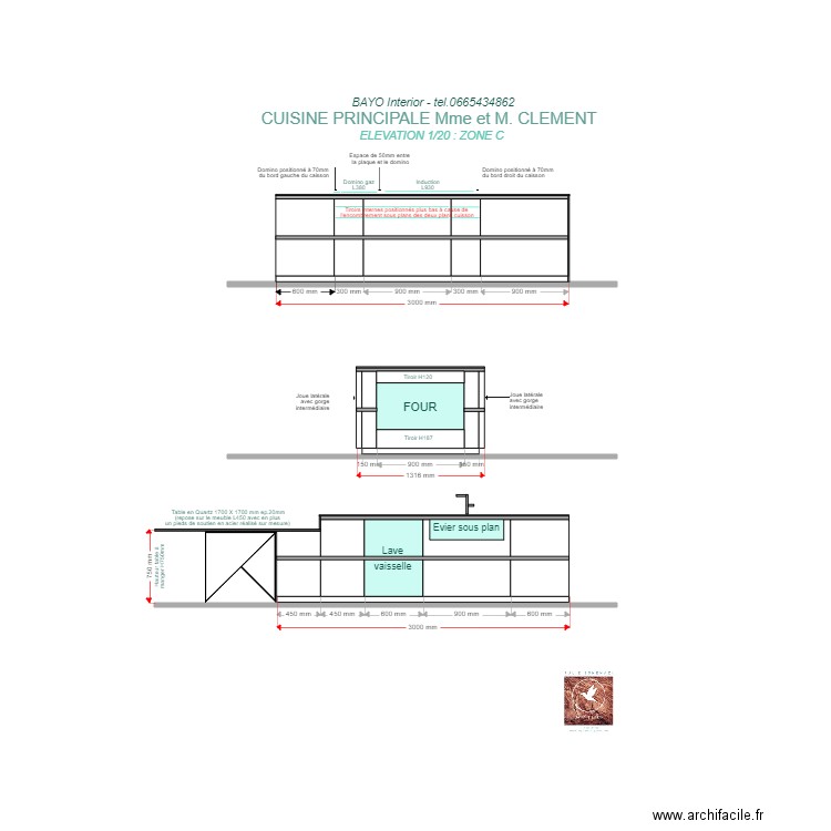 ELEVATION CLEMENT ZONE C. Plan de 0 pièce et 0 m2