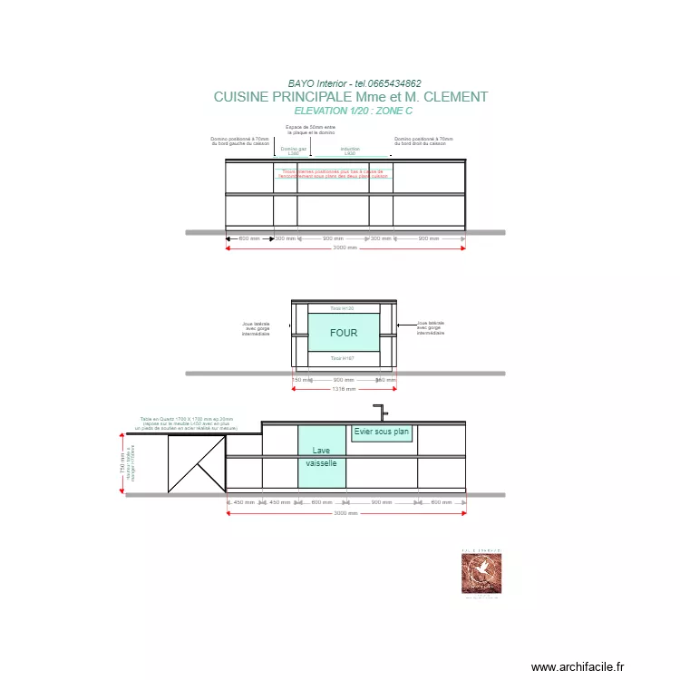 ELEVATION CLEMENT ZONE C. Plan de ELEVATION CLEMENT ZONE C. Plan de