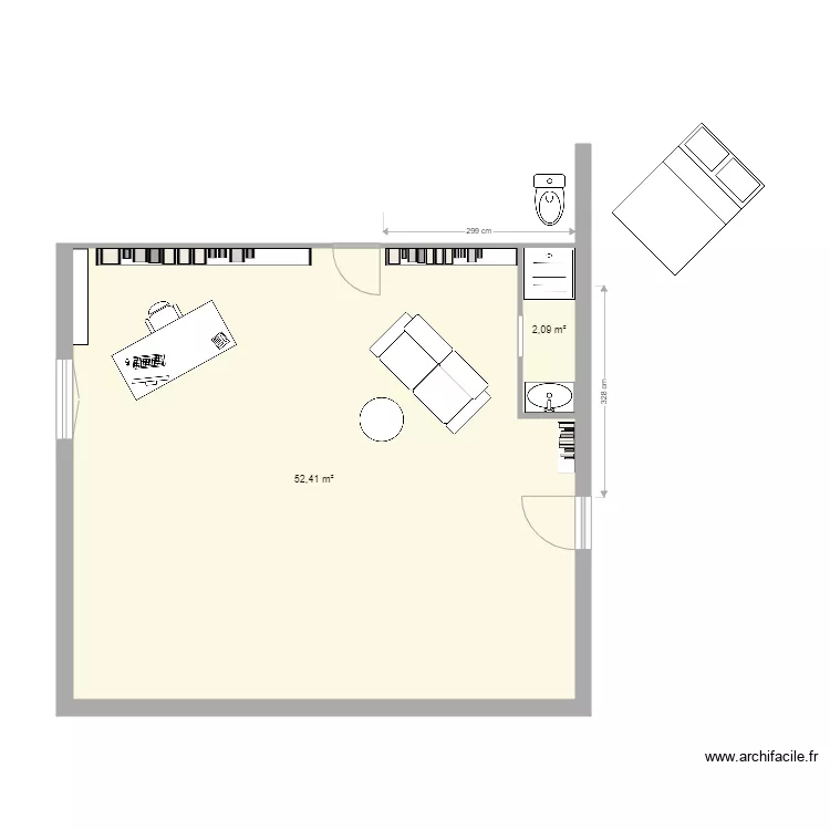 sdb haut v2. Plan de 