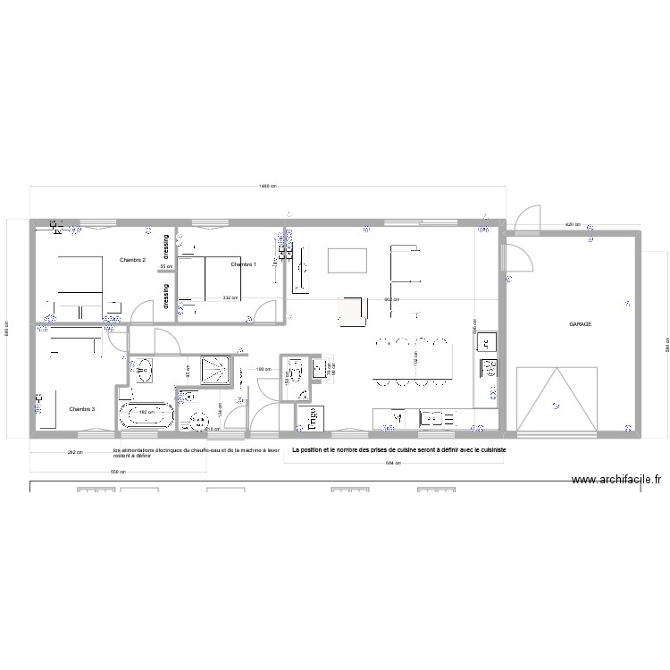 Lise plan 6 elec. Plan de 3 pièces et 49 m2
