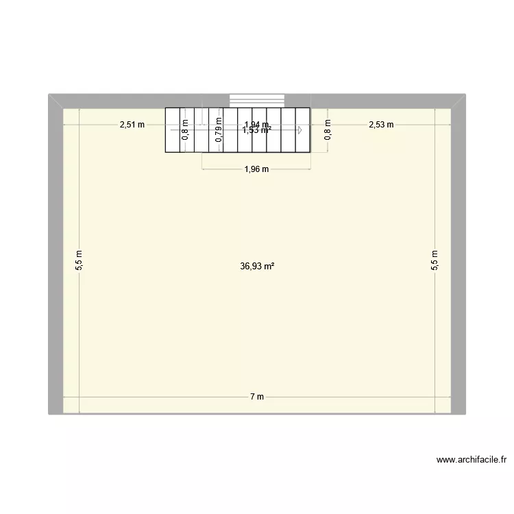 Escudié 1er. Plan de 2 Pièces et 38 m² Escudié 1er. Plan de 2 Pièces et 38 m²